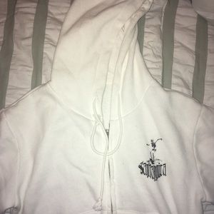 Brandy Melville White Crop